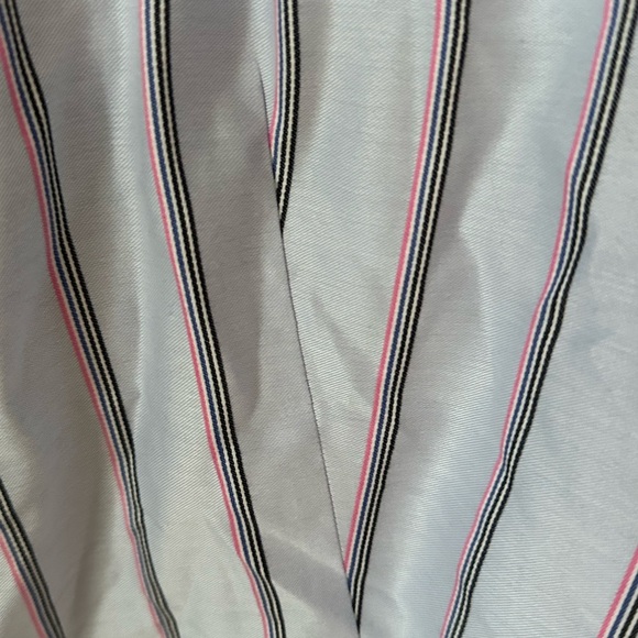 EUC Talbots Sleeveless Striped Blue Blouse, Sz 14. Great under a suit. - Picture 6 of 9